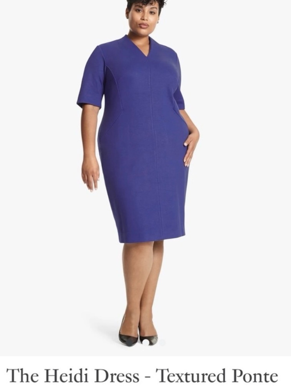 MM Lafleur Heidi Dress -Textured Ponte-Violet +2 NWT